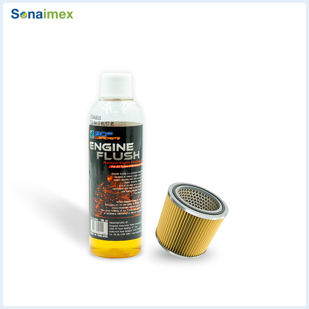 Combo 1 chai súc động cơ xe máy, dung dịch vệ sinh động cơ thái lan engine flush 100ml và 1 lọc nhớt xe máy
