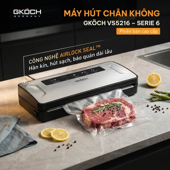MÁY HÚT CHÂN KHÔNG GKÖCH VS5216 SERIE 6