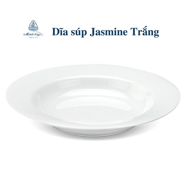 Dĩa súp sứ minh long 17,20,23cm - dĩa súp sứ trắng minh long