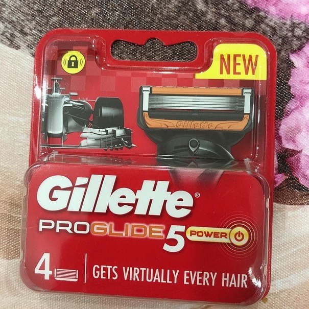 Hộp đầu lưỡi dao cạo râu Gillette 5 lưỡi Fusion Proglide Proshield