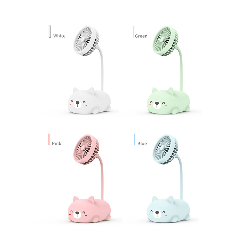 [HCM]Quạt sạc điện mini đế hình thú ngộ nghĩnh
