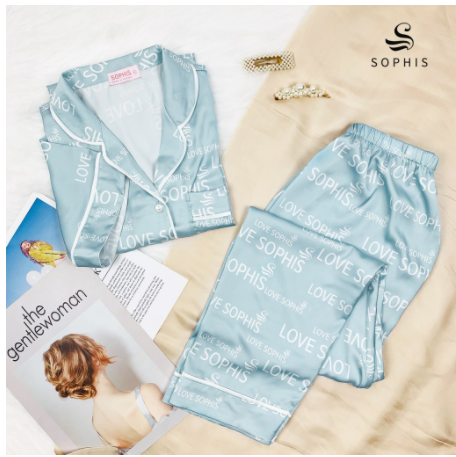 Combo 02 bộ pijama nữ tay ngắn quần dài lụa cao cấp, pyjama satin Sophis HPJ004 - Nhiều màu
