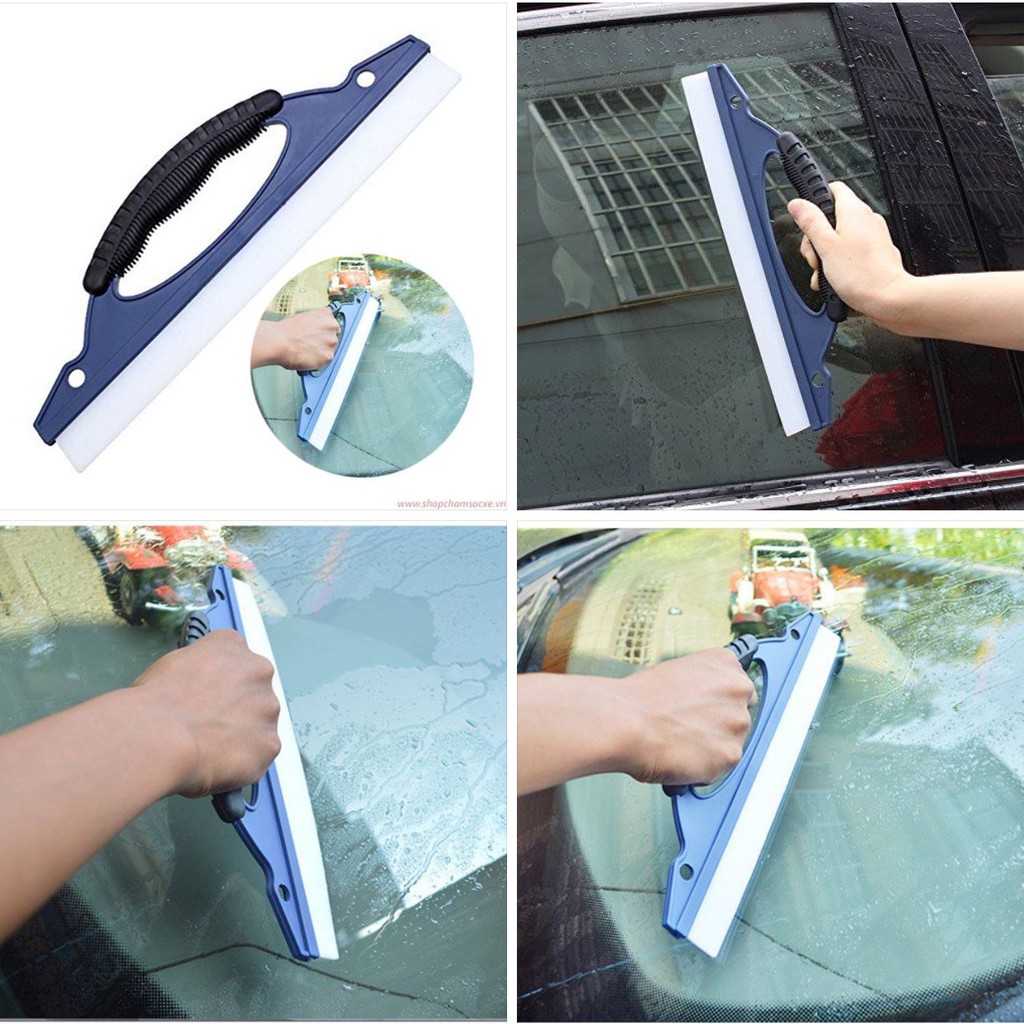 Cây gạt kính rửa xe ô tô cần ngắn, dụng cụ vệ sinh ô tô bằng cao su dẻo silicone - CARPRO