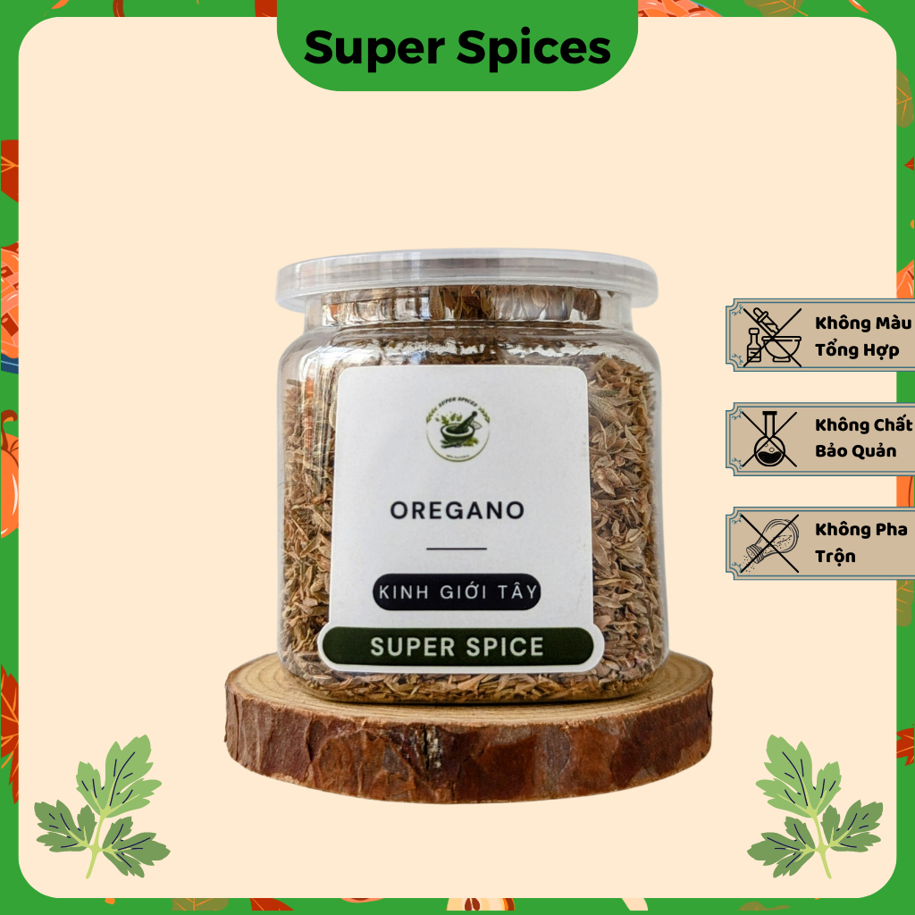 Kinh giới tây sấy khô Oregano chuyên làm các món pizza , sốt món âu 250g