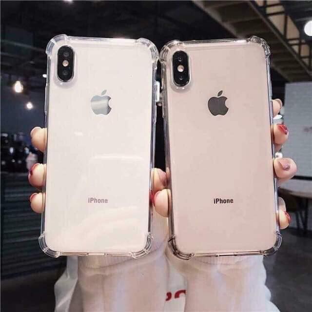 Ốp lưng iphone trong suốt có gù chống sốc-phụ kiện quốc thành