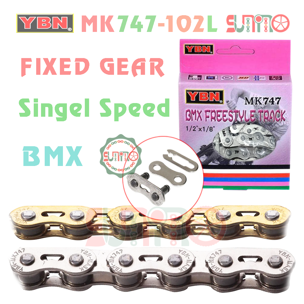 Sên xe đạp ybn mk747 102l singel speed cho xe đạp fixed gear