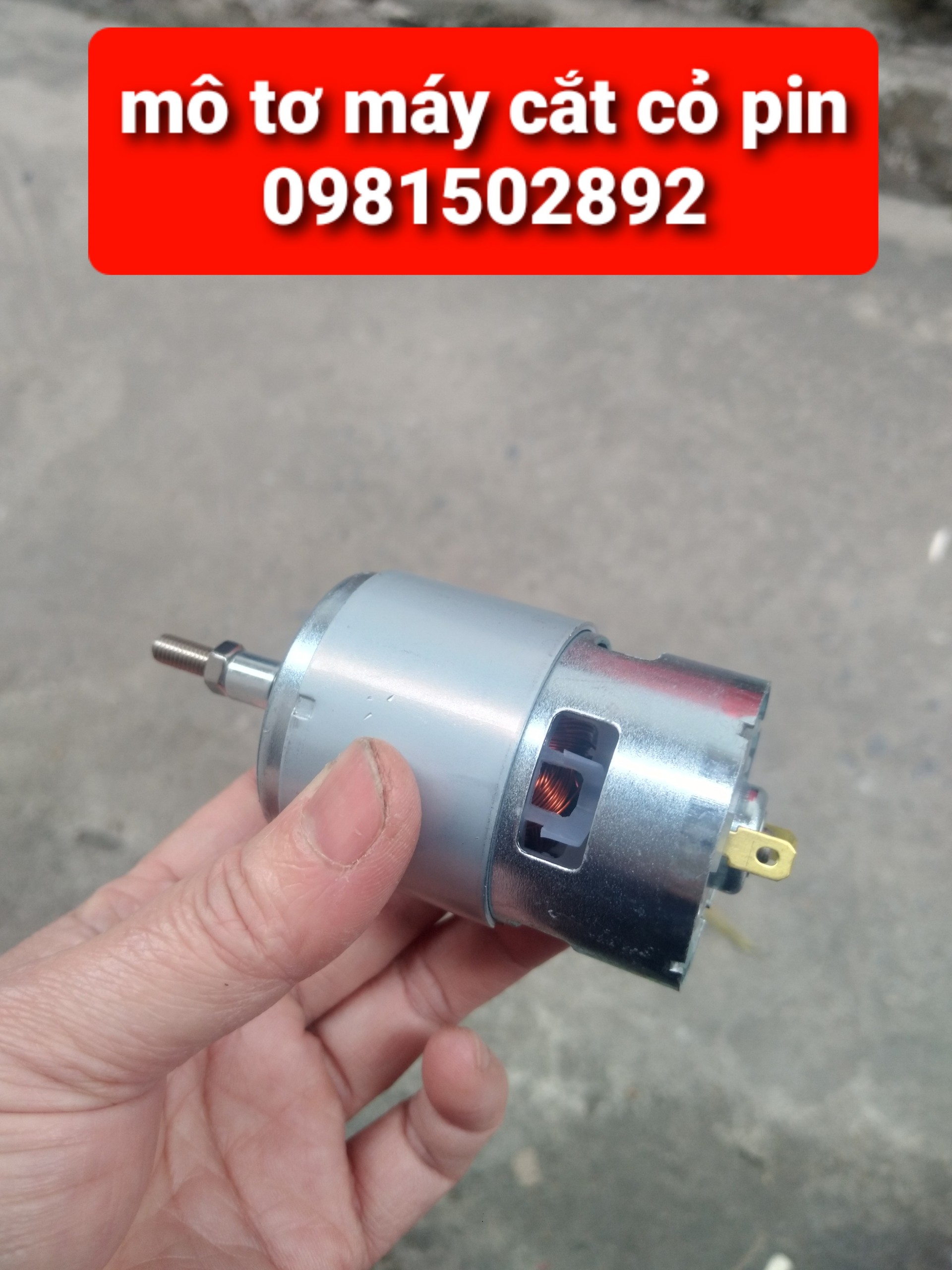 Mô tơ máy cắt cỏ dùng pin 21v, động cơ máy cắt cỏ cầm tay chạy pin, lắp được cho tất cả hãng máy cắt cỏ pin trên thị trường