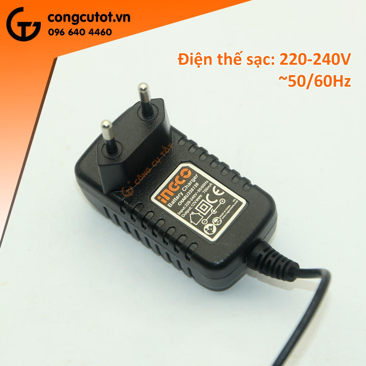 Cục sạc pin ingco charli228120 12v