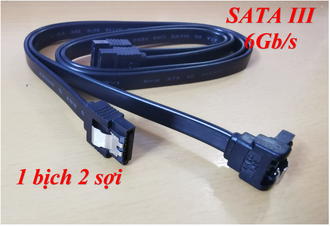 Dây cáp cable sata 3 - hàng zin theo main giga/asus dài 50cm