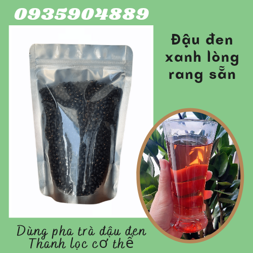 2kg Đậu Đen Xanh Lòng đã rang sẵn - Dùng Pha Trà Uống Nước thanh nhiệt, thải độc cơ thể