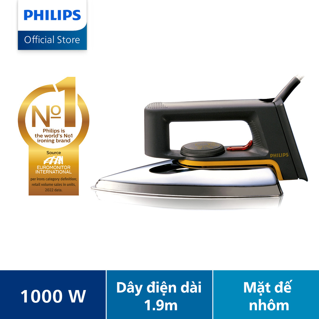 Bàn ủi khô philips hd1172/01 - hàng chính hãng