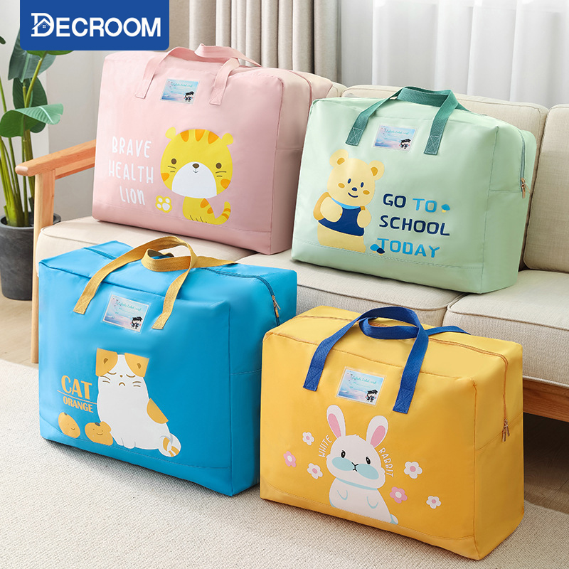 Decroom túi đựng chăn mền cho bé túi đựng quần áo, chăn mền cỡ lớn, túi xách du lịch túi đựng mền gối cho bé đi học