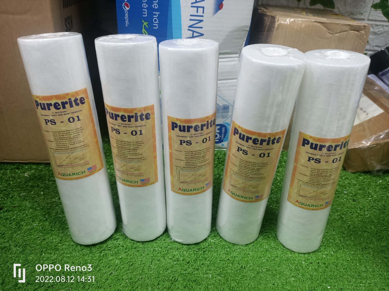 Combo 5 lõi lọc thô pp 10in - kích thước 1 micron