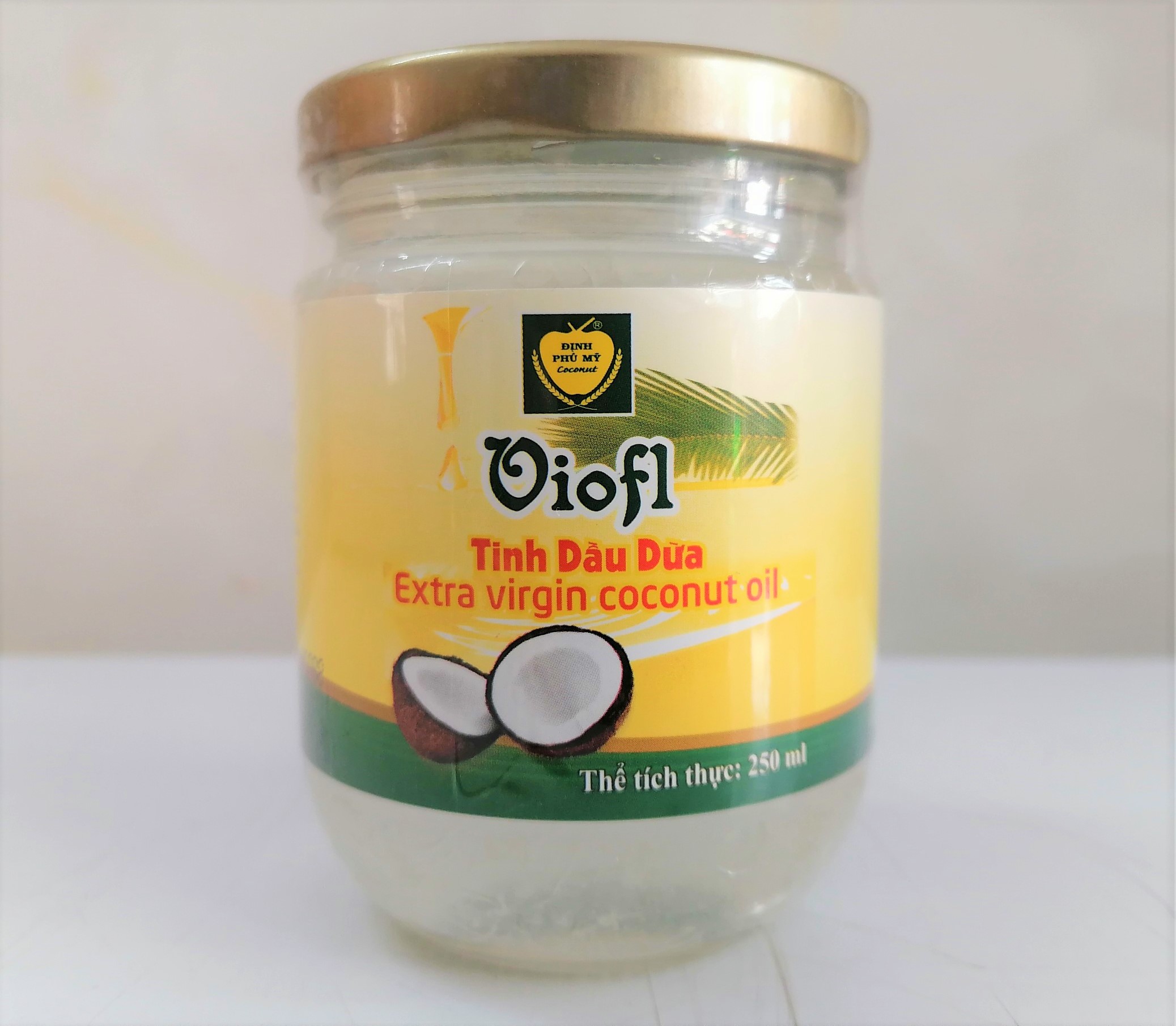 [Lọ 250ml] TINH DẦU DỪA [VN] VIOFL Extra Virgin Coconut Oil (halal)