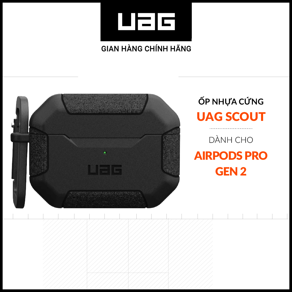 Ốp nhựa cứng uag scout cho airpods pro 2 - gen 2