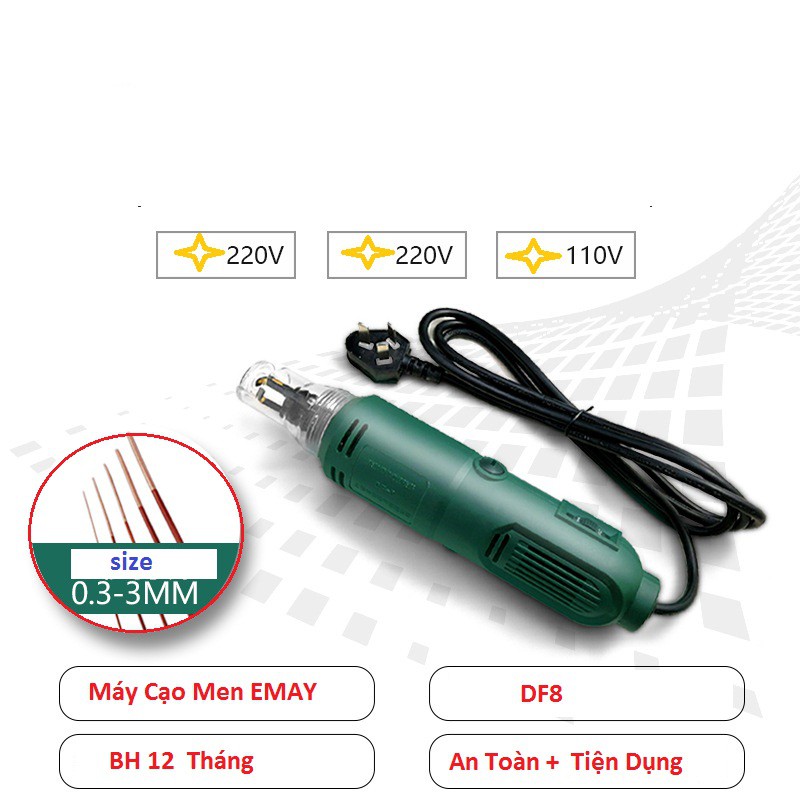 Máy tuốt men, máy cạo men dây đồng, máy tuốt emay dây đồng mini dùng quấn motor điện, lưỡi tuốt men rời