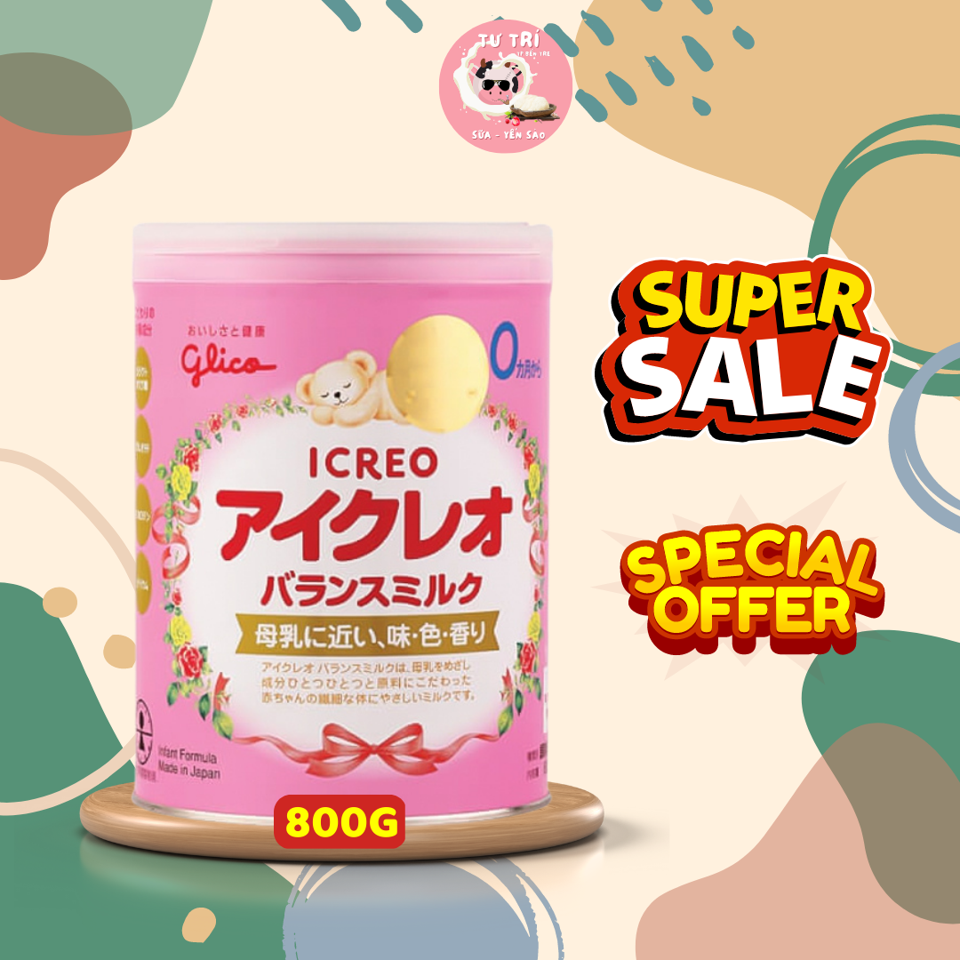 Sữa bột glico icreo số 0 lon 800g hàng mới date 05.2024