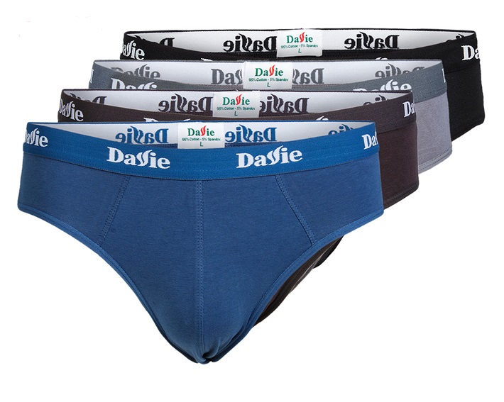 Combo 4 quần lót nam tam giác Davie, Quần lót nam cao cấp, Quần lót nam