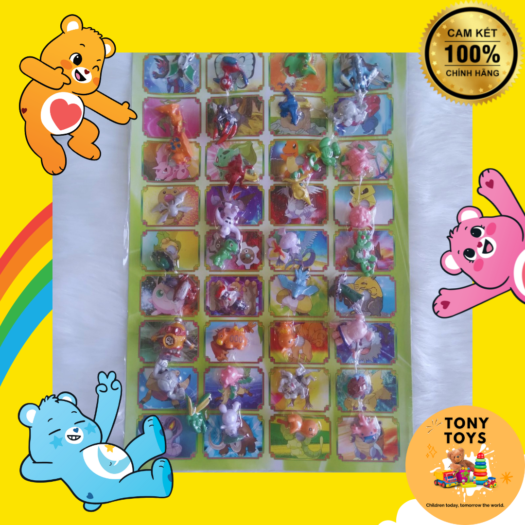 Vỉ mô hình pokemon 3cm