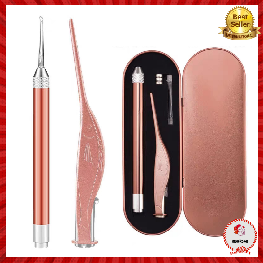 [ Sale hot ] Dụng cụ lấy ráy tai có đèn cho bé, đèn led siêu sáng cao cấp an toàn cho bé và gia đình, không gây đau rát tai, lấy rái tai, dụng cụ lấy ráy tai thông minh, dụng cụ lấy ráy tai khô, dụng cụ lấy ráy tai 3 in 1 chuyên nghiệp