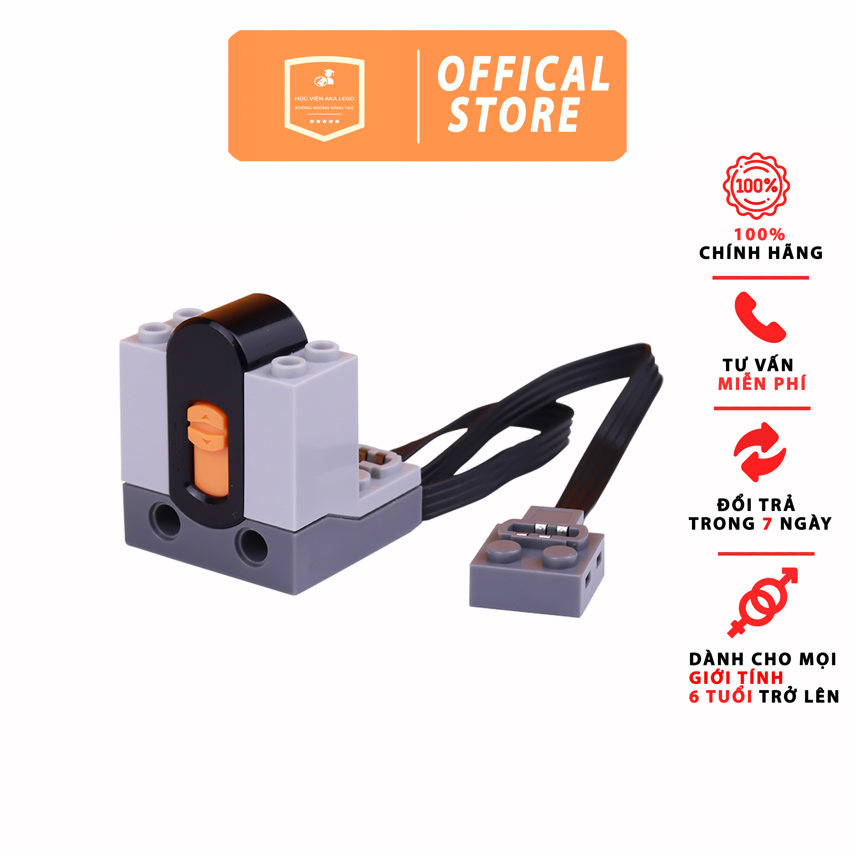 MẮT THU ĐIỀU KHIỂN TỪ XA 2.4G  8884 - Tương Thích LEGO 9686 - Lego Technic - Bảo Hành 1 Năm - Đồ Chơi Giáo Dục (CHÍNH HÃNG HỌC VIỆN AKA LEGO)