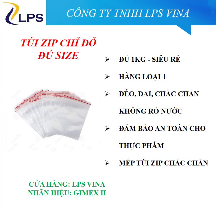 1 kg túi zip lựa chọn size tùy thích