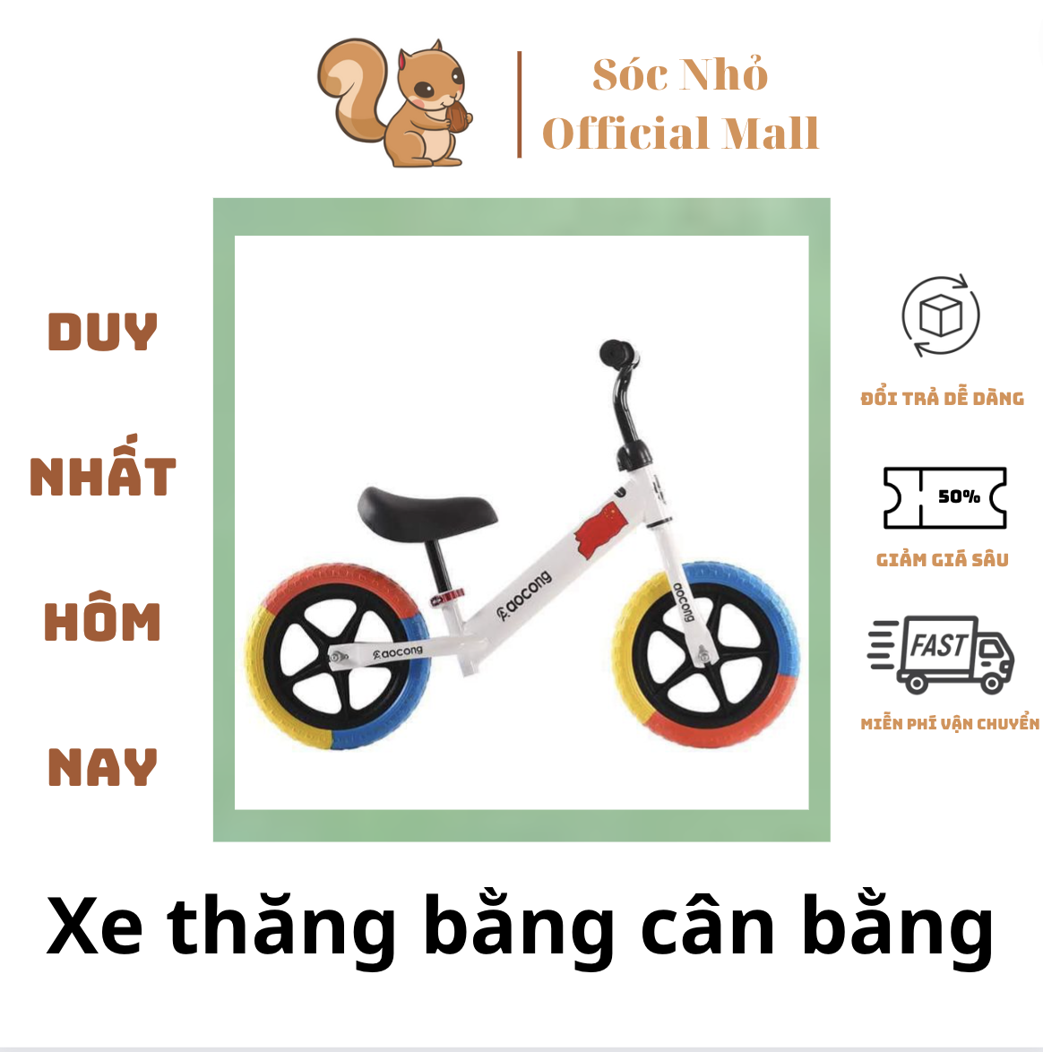 Xe thăng bằng chòi chân tập đi hàng Cao cấp 2023 - xe cân bằng cho bé