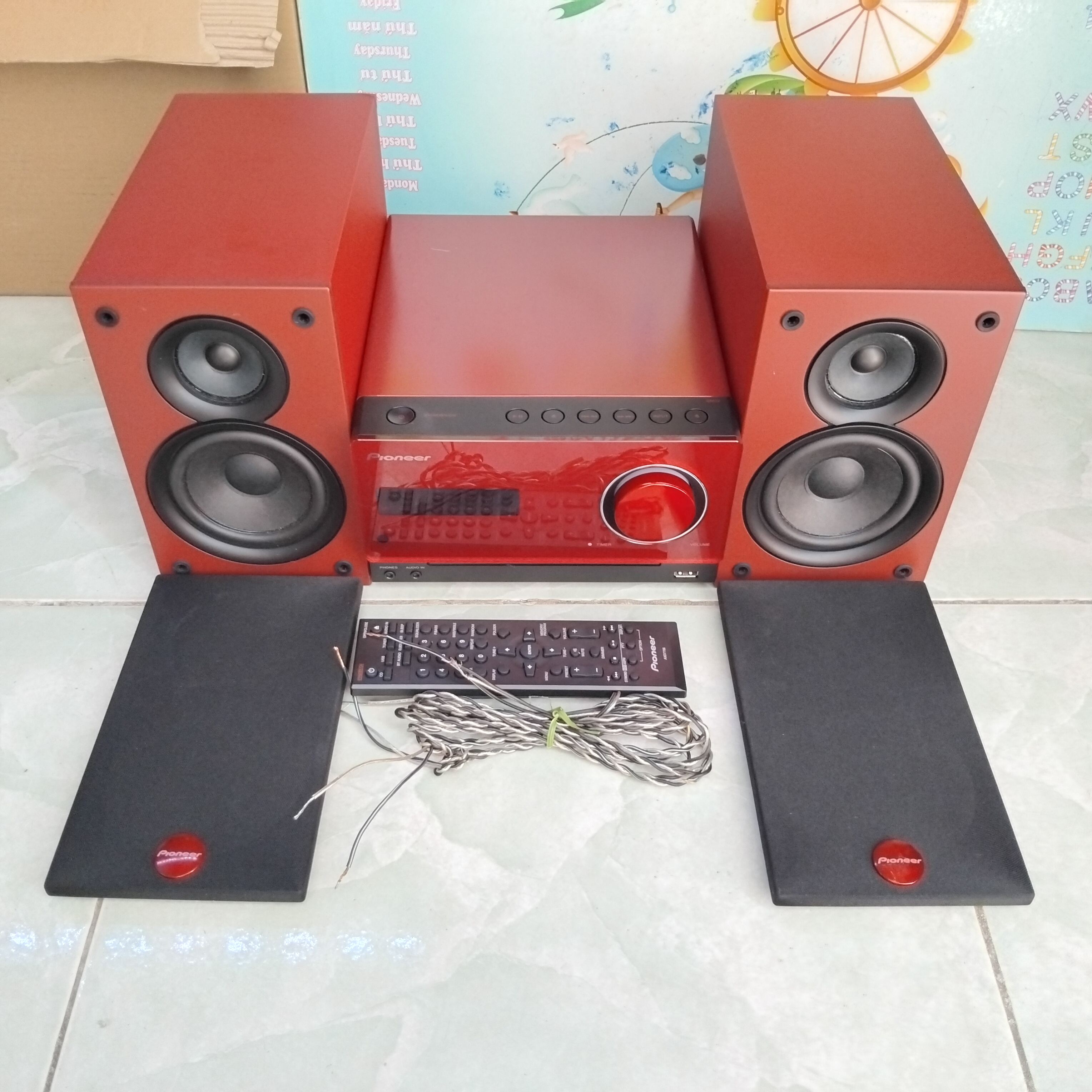 Pioneer X-CM32BT-R ミニコンポ レッド YAMA Pioneer X-CM32BT-R ミニコンポ パイオニア X-CM32BT-R