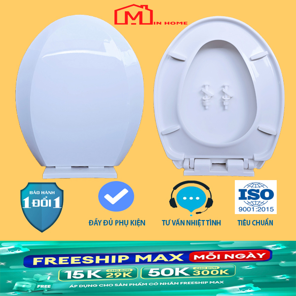 Nắp Rơi Êm Cho Bồn Két Nước Rời Phổ Thông
