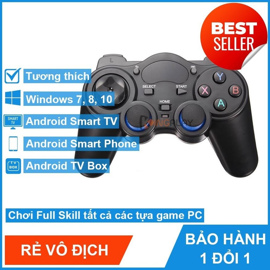 Tay cầm chơi game có dây USB 2.0, Gamepad cho Android Box, TV Android, PC, chơi được hầu hết các game hỗ trợ tay cầm