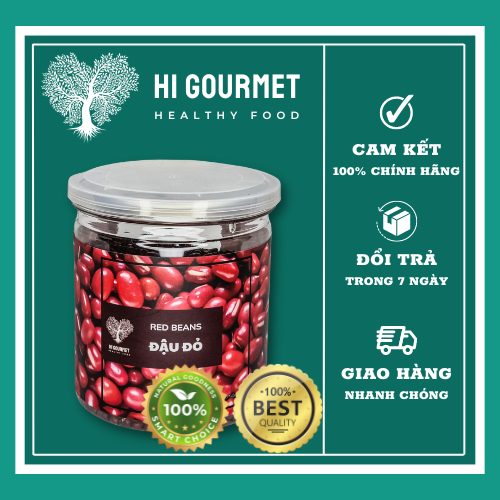 Đậu đỏ hữu cơ nguyên chất hi gourmet giống thuần chủng red bean 100% oraganic 250g-500g