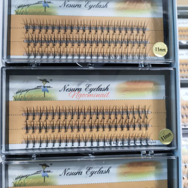 Lông mi giả chùm Katun Nesura Hàn Quốc, mi chùm katun