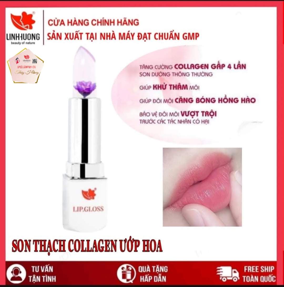 SON DƯỠNG COLLAGEN ƯỚP HOA 4 MÀU LINH HƯƠNG [Chính hãng]