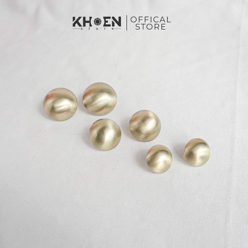Bông tai nữ nút vàng bạc - Khoen store
