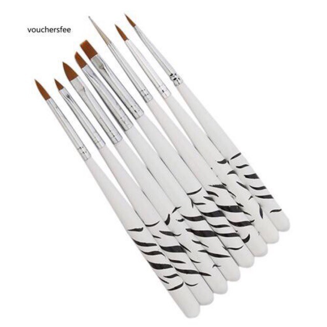 Set cọ vằn 8 cây làm móng,nail - phụ kiện nails inh anh