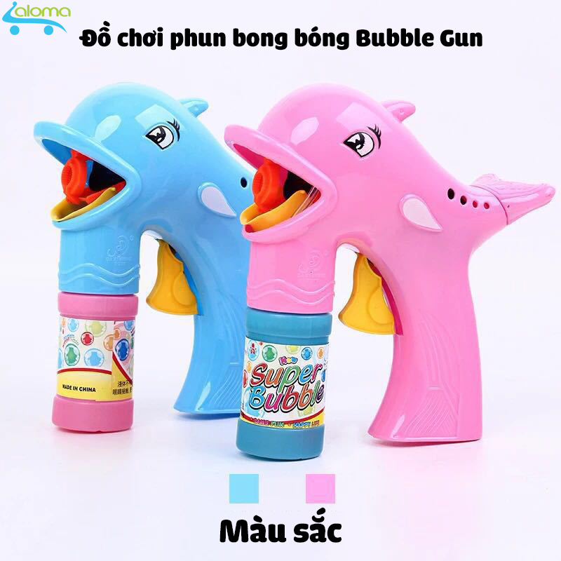 Đồ chơi súng phun bong bóng cầm tay cho trẻ thỏa thích vui đùa