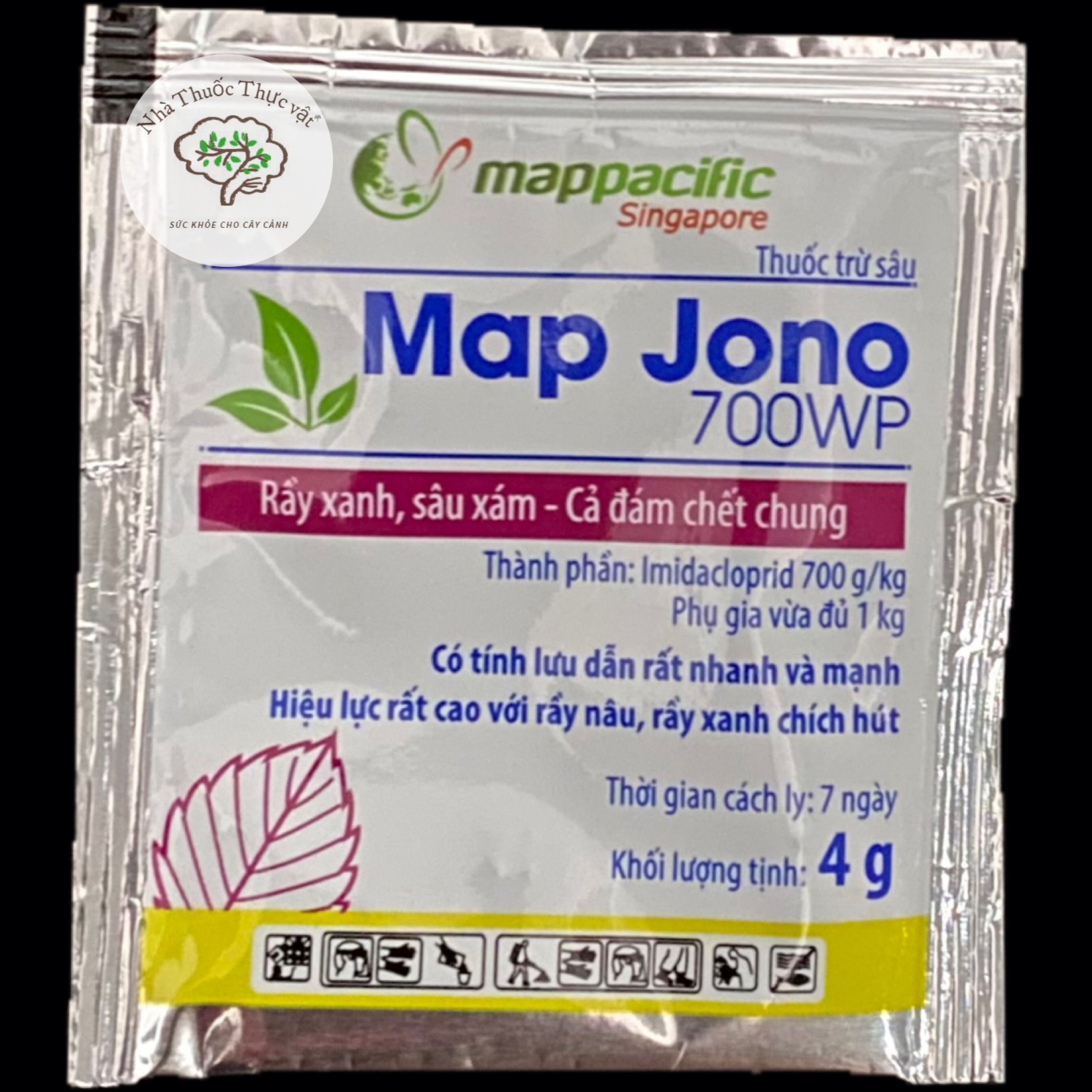 Trừ sâu map jono 700wp 4gr trừ rầy xanh và sâu xám bọ trĩ