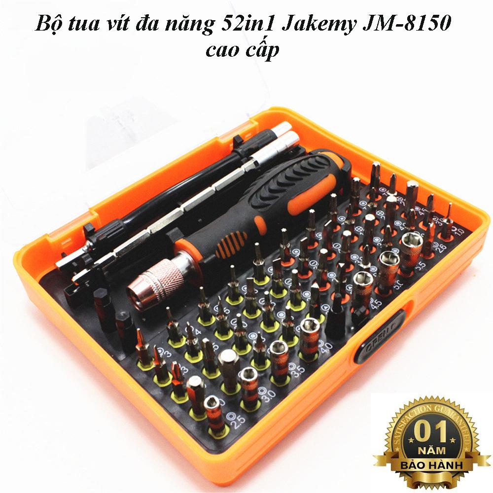 Bộ Tua Vít Đa Năng 52in1 Jakemy JM-8150 Chất liệu thép không gỉ cứng cáp chống mài mòn, Bộ Tua Vít Đa Năng Xịn, Link Kiện Điện Tử, Bộ Tô Vít