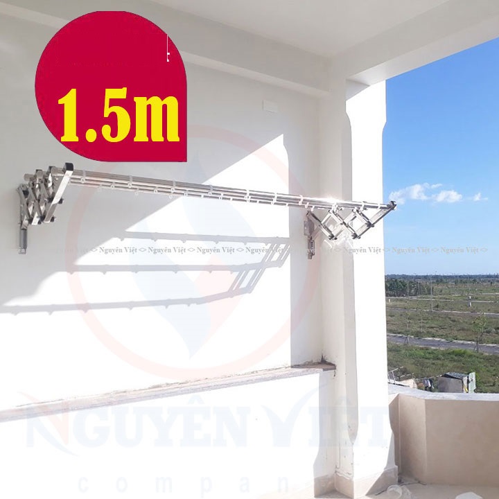 GIÀN PHƠI THÔNG MINH INOX THANH PHƠI DÀI 1.5m