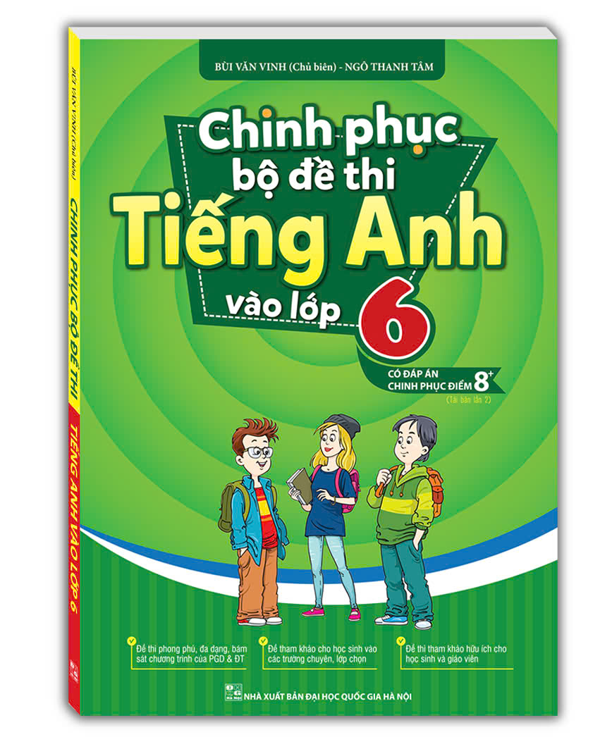 Sách - chinh phục bộ đề thi tiếng anh vào lớp 6