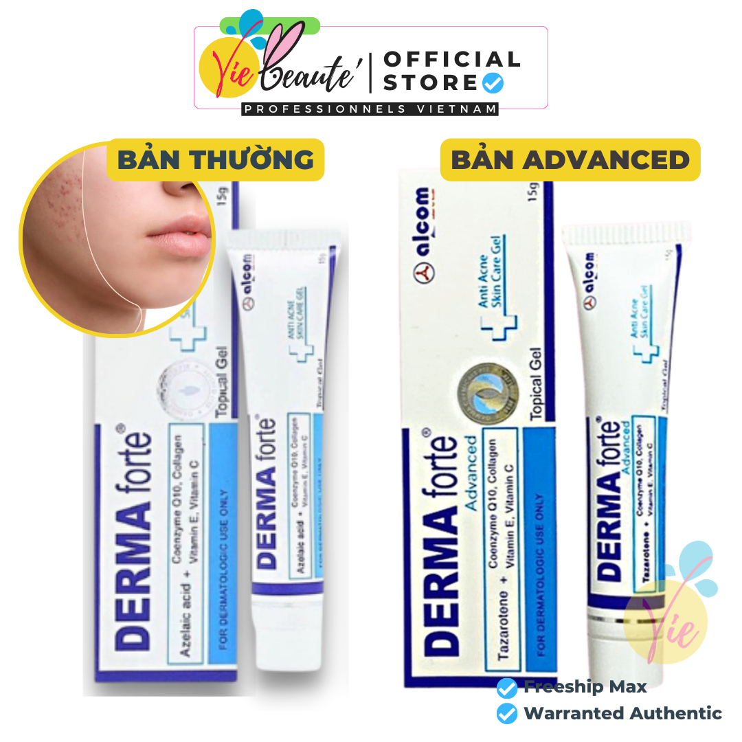 Derma Forte giảm mụn - Gel giảm mụn, mở thâm sẹo Derma Forte 15g