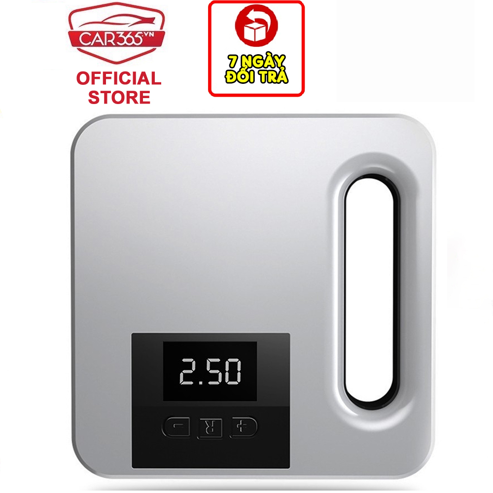Máy bơm lốp xe ô tô điện tử thông minh tự ngắt Car365 cao cấp màn LCD hiển thị áp suất - Vật liệu cao cấp - Bơm nhanh - Thiết kế nhỏ gọn