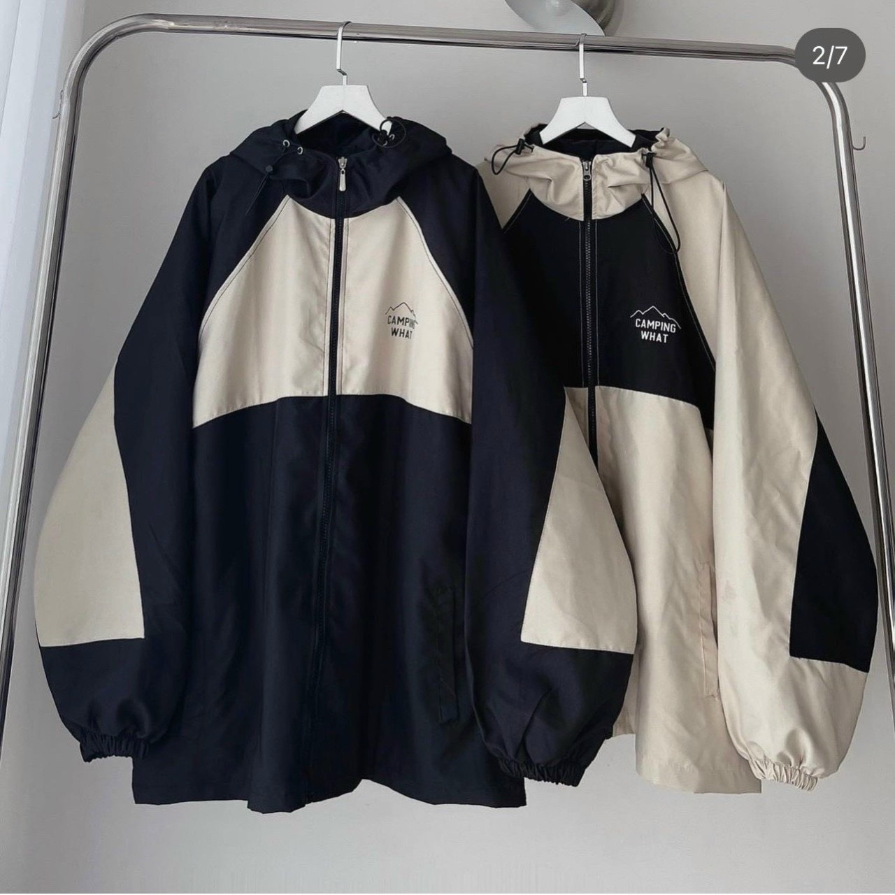 Áo Khoác Dù Bomber CAMPING Dây Kéo Nam Nữ Ulzzang Unisex Kiểu Bóng Chày Form Rộng 2 Lớp - TP4673