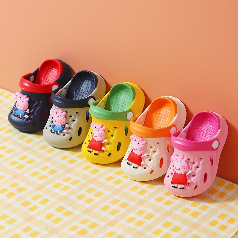 Dép sục Heo Peppa siêu nhẹ cho bé, sục pepa pig cao cấp, Tula shop