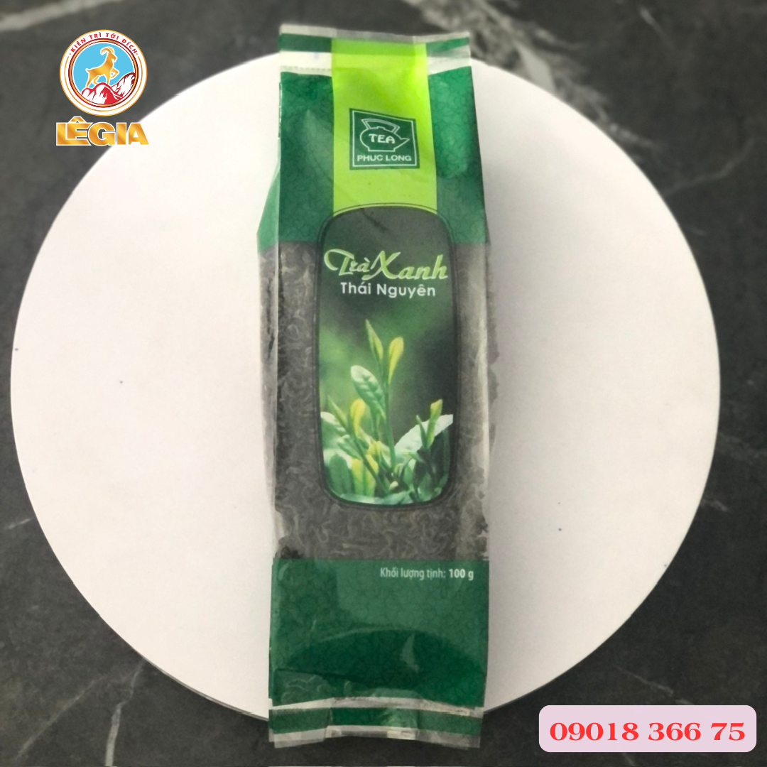 Trà xanh thái nguyên danh trà phúc long gói 100gr - trà ngon
