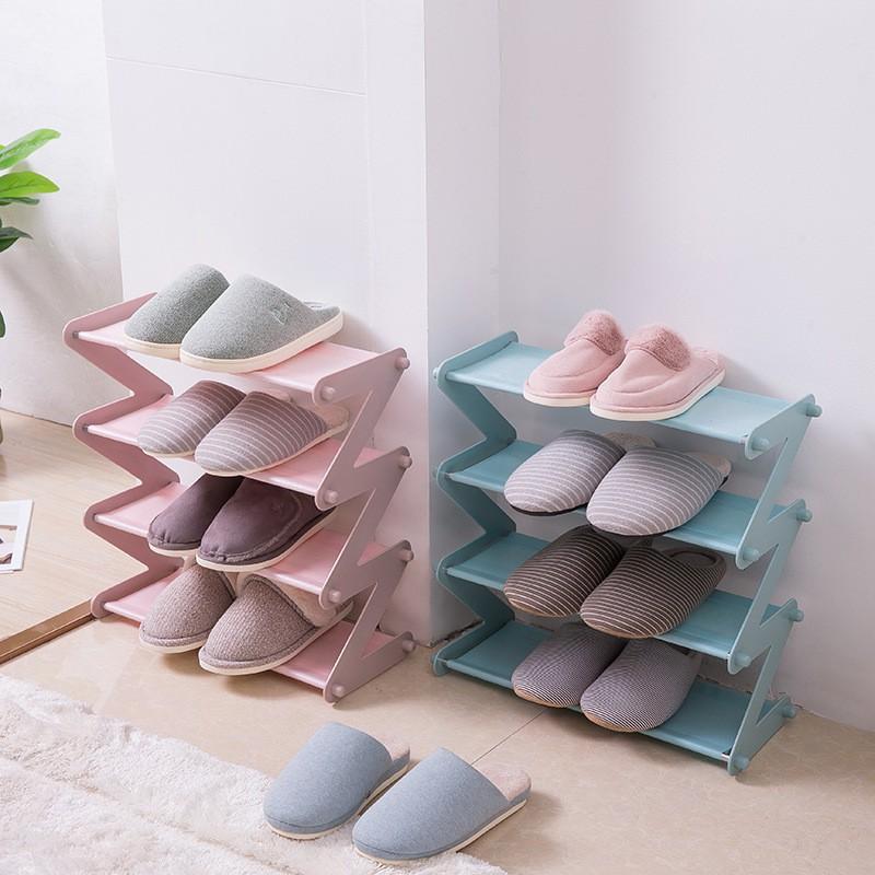 Kệ Giày Dép  Kệ Đựng Sách 4 Tầng Chữ Z Gấp Gọn.