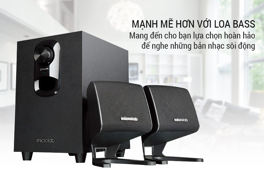 Loa vi tính microlab m-108 2.1 - hàng chính hãng sth