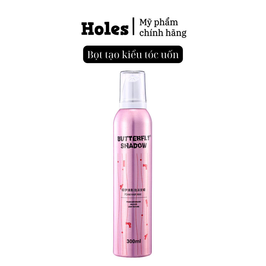 Keo xịt tóc nữ Butterfly Shadow giữ nếp mềm, tạo sóng xoăn và tăng kết cấu