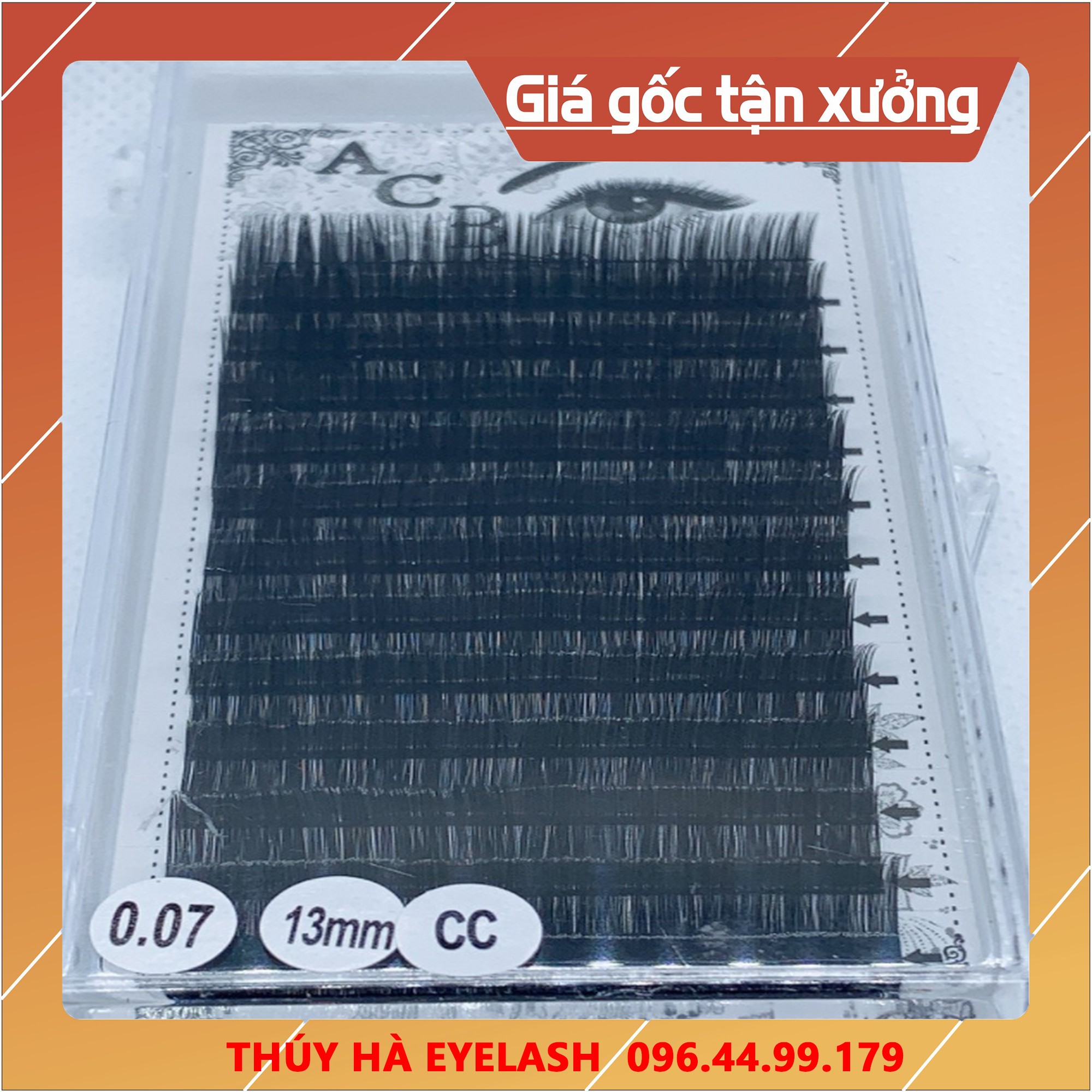 Mi khay acb độ cong cc chất mi silk hàn_dụng cụ nối mi_mi fan_keo nối mi_thúy hà