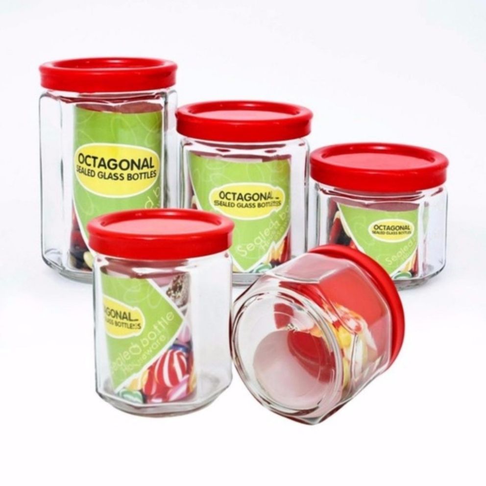 Bộ gia vị thuỷ tinh 5 chiếc